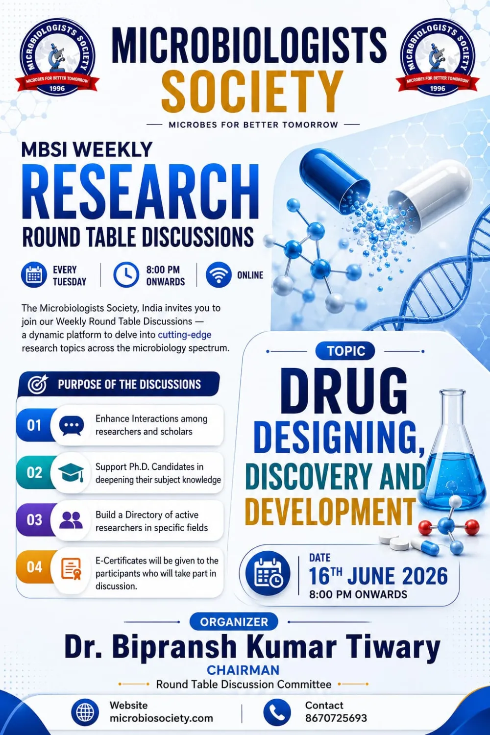Drug, Designing, Discovery & Development