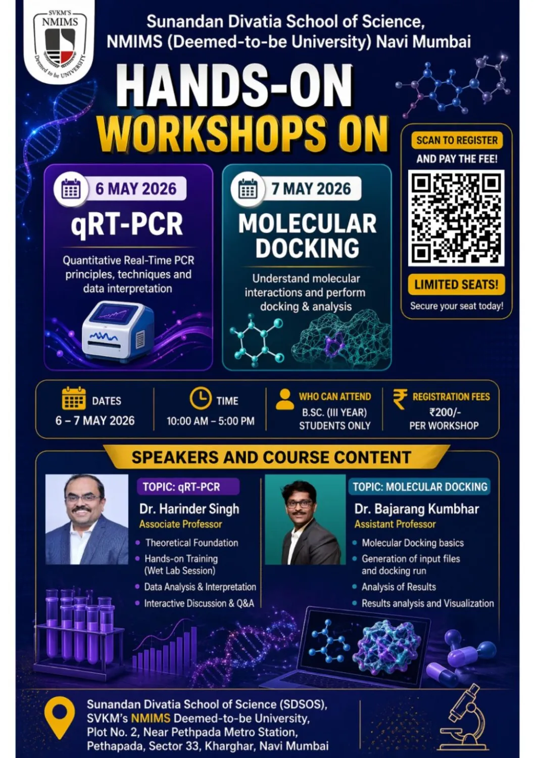 QRT PCR and Molecular Docking Workshop