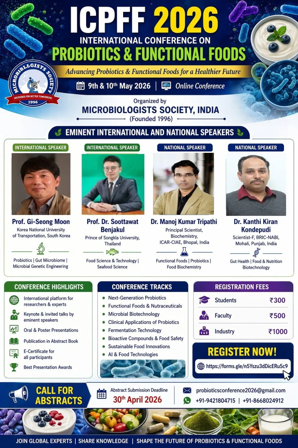 🌍 International Conference on Probiotics & Functional Foods (ICPFF 2026)